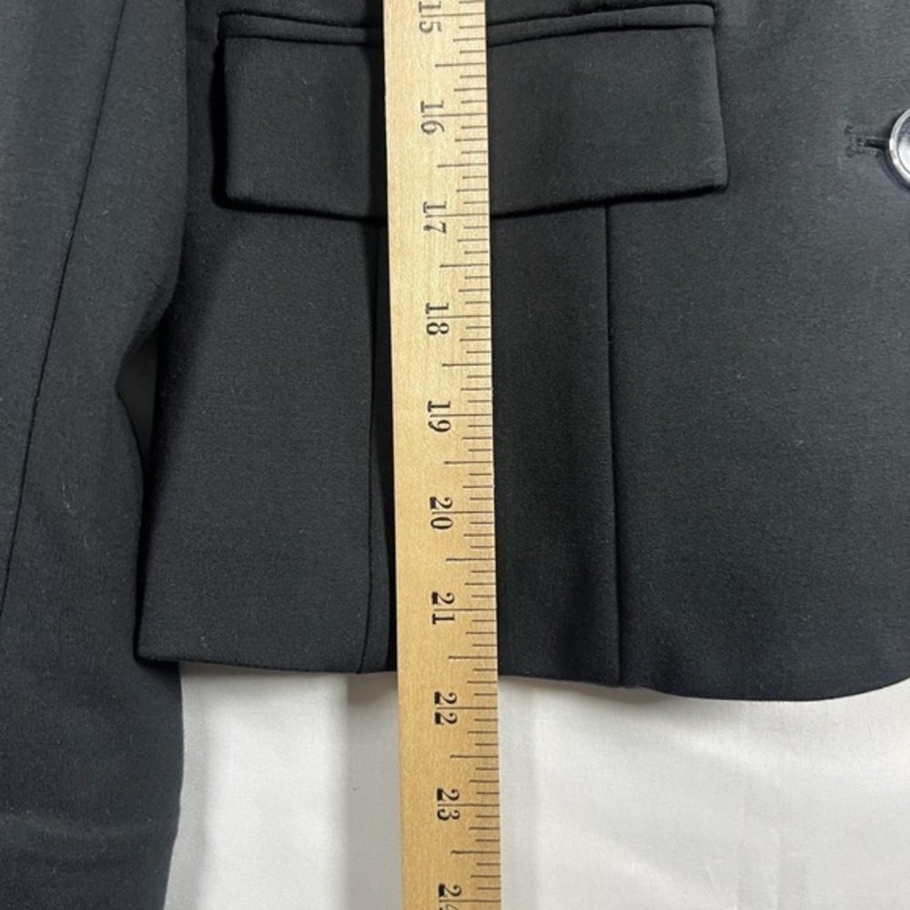 New York And Company 7th Avenue Design Studio Blazer Suit Jacket Size 2 Black - Picture 7 of 10